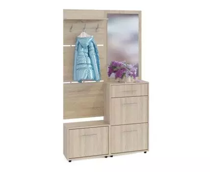 Прихожая Моренго 2 (208.7, 28.7, Открытые, Светлое дерево, 120)