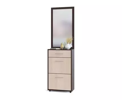 Прихожая Моренго 4 (208.7, 28.7, Закрытые, Темное-светлое дерево, 60)