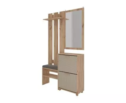 Прихожая Ньерд (210, 30,4, Закрытые, Бежевый, 120)