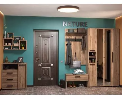 Прихожая Натура (Закрытые, Черный)