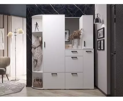 Прихожая Ника (203,2, 35,4, Закрытые, Белый, 175,4)