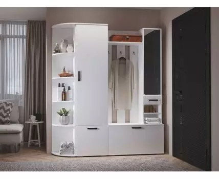 Прихожая Ника (203,2, 35,4, Закрытые, Белый, 176,4)