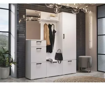 Прихожая Ника (203,3, 35,4, Закрытые, Белый, 160)