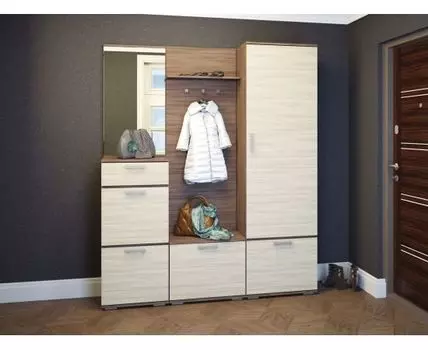 Прихожая Ника (203,3, 35,4, Закрытые, Светлое дерево, 160)