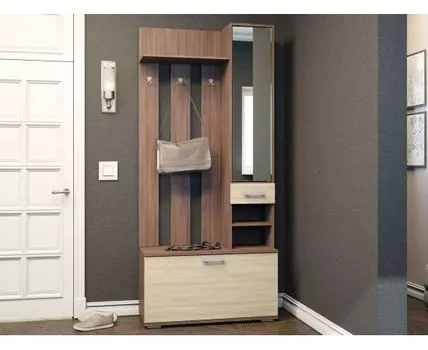 Прихожая Ники (204, 35, Открытые, Темное-светлое дерево, 91)