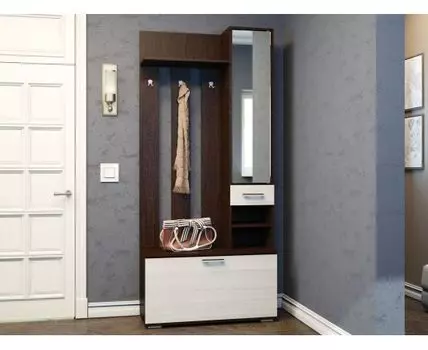 Прихожая Ники (204, 35, Открытые, Темное-светлое дерево, 91)