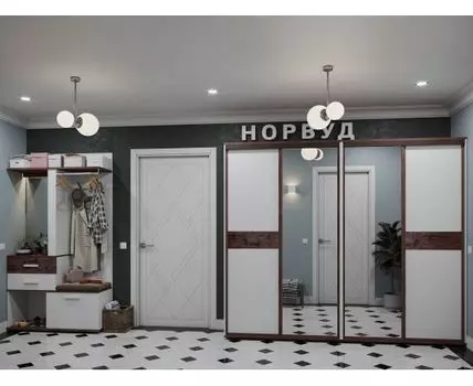 Прихожая Норвуд (Закрытые, Белый)