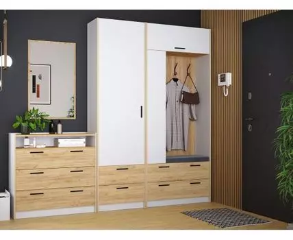 Прихожая Оттавия (220,4, 40, Закрытые, Белый, 240)