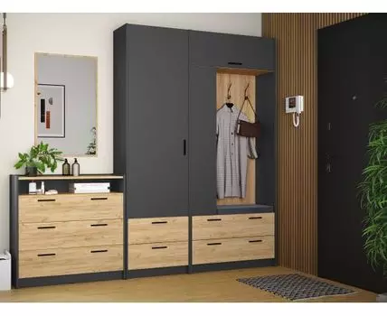 Прихожая Оттавия (220,4, 40, Закрытые, Серый, 240)