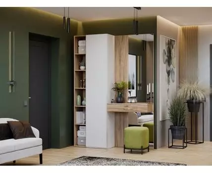 Прихожая Порто (217,1, 36,6, Закрытые, Белый, 152,1)