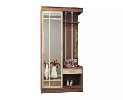 Прихожая Прима (220, 48.7, Закрытые, Темное-светлое дерево, 109)