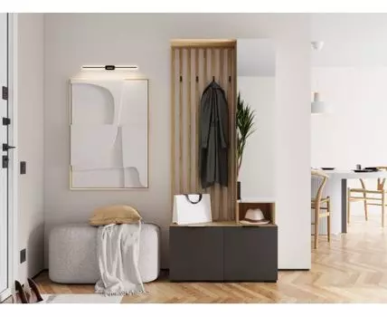 Прихожая Роби (182,6, 35, Закрытые, Светлое дерево, 80)