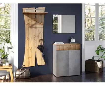 Прихожая Сахара (180, 38.5, Дизайнерские, Серый, 144)