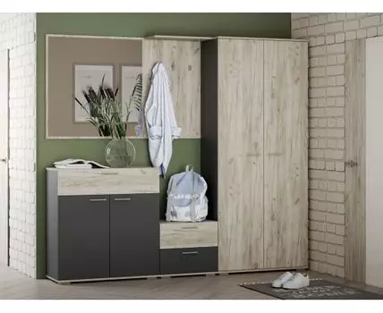 Прихожая Санти (210, 40, Закрытые, Серый, 235)