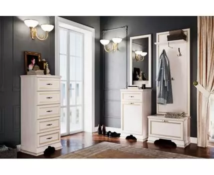 Прихожая Сиена (194.6, 38.3, Открытые, Светлое дерево, 105)