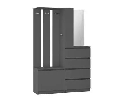 Прихожая Симпл (180,6, 37,6, Закрытые, Серый, 120,3)