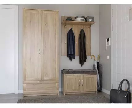 Прихожая Сириус (190,05, 41,2, Закрытые, Светлое дерево, 156,4)