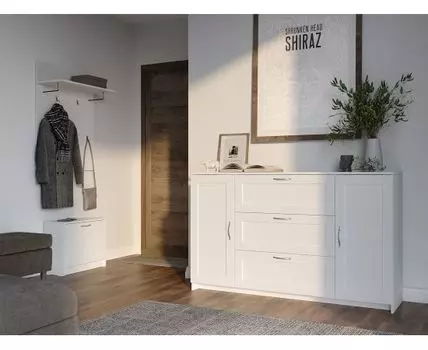 Прихожая Сириус (Закрытые, Белый)