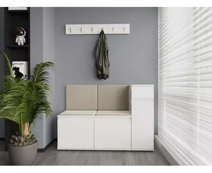 Прихожая Старк (Закрытые, Белый)