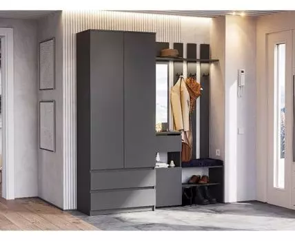 Прихожая Тайлер (205,2, 46,2, Закрытые, Серый, 180,2)