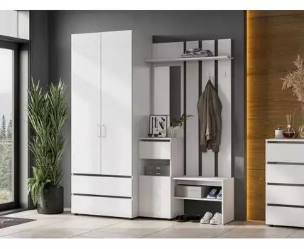 Прихожая Токио (210, 52, Закрытые, Белый, 180)