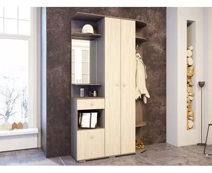 Прихожая Виза (203.2, 35.4, Закрытые, Светлое дерево, 120)