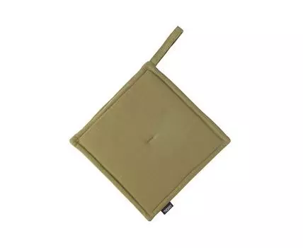 Прихватка из хлопка оливкового цвета Essential (Зеленый, 22)