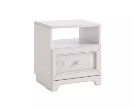 Прикроватная тумбочка Белла (46, 36, Белый, 40)