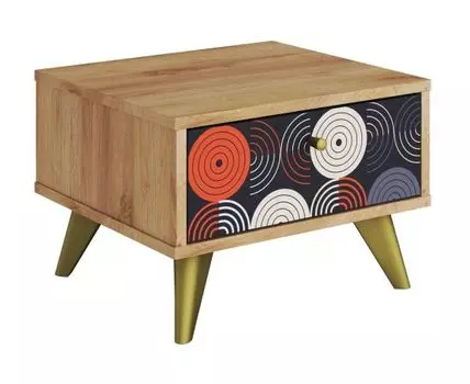 Прикроватная тумбочка Фьюжн (30, 40, Светлое дерево, 44)