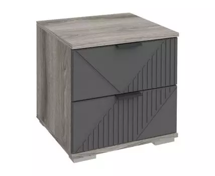 Прикроватная тумбочка Манхеттен (44, 44, Серый, 45)