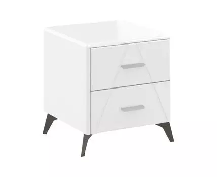Прикроватная тумбочка Моника Люкс (50, 45, Белый, 49)