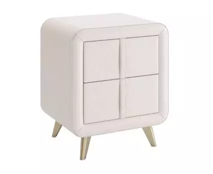 Прикроватная тумбочка Софи (58, 37, Дизайнерские, Белый, 48)