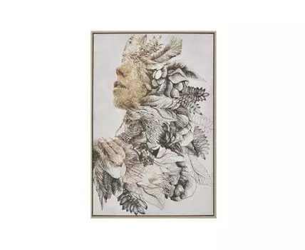 Принт в раме (золотистый, 60)