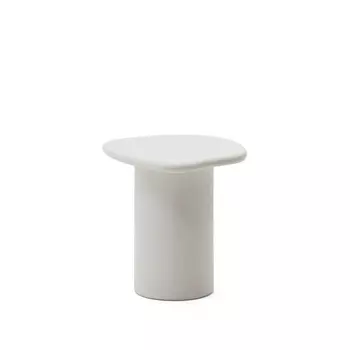 Приставной столик из белого цемента Macarella 48 x 47 см