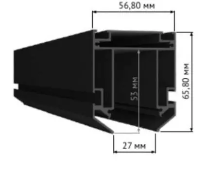 Профиль для монтажа SKYLINE 48 в натяжной ПВХ потолок SKYLINE 48