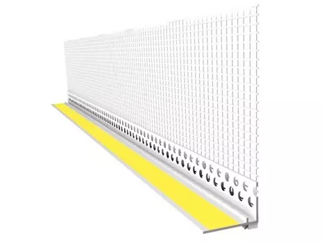 Профиль примыкающий с армирующей сеткой 2,4м, 6мм