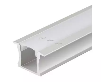 Профиль с экраном ALU-SLIM-H15-F-2000 ANOD+FROST