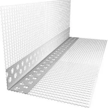 Профиль угловой ПВХ с арм.сеткой 10х15 2,5 м Россия (FasadPro) рукав