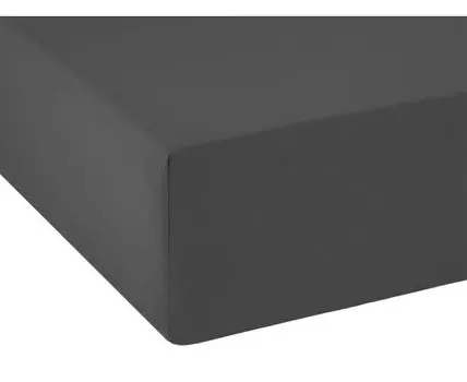 Простыня Антрацит трикотажная на резинке (На резинке, Серый)