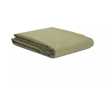 Простыня цвета шалфея с брашинг-эффектом
