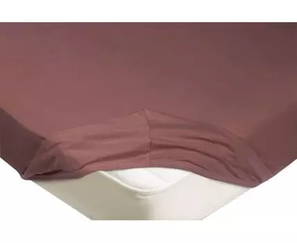 Простыня Лиловая трикотажная на резинке