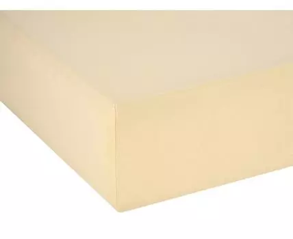 Простыня Манго трикотажная на резинке (На резинке, Желтый)