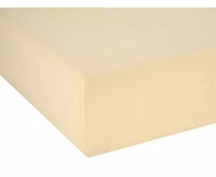 Простыня Манго трикотажная на резинке (На резинке, Желтый)