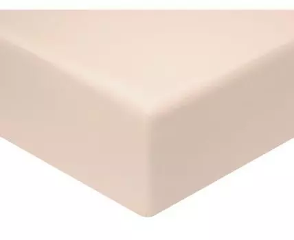 Простыня Моноспейс пудровый на резинке (На резинке, Розовый)