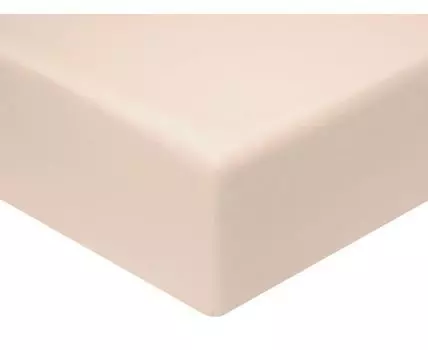 Простыня Моноспейс пудровый на резинке (На резинке, Розовый)