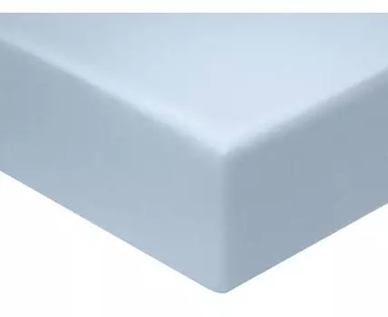 Простыня Моноспейс серо-голубая (Без резинки, Серый)