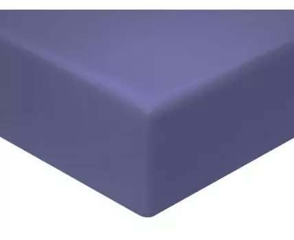 Простыня Моноспейс синий на резинке (На резинке, Синий)