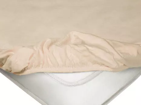 Простыня Трикотажная на резинке в цвете Чайная роза