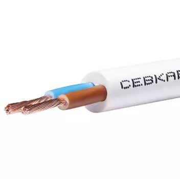 Провод ПВС 2х1,5 белый