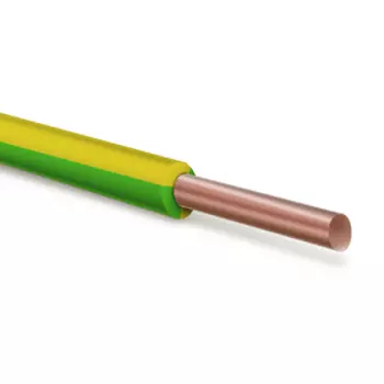 Провод установочный ПВ-1 (ПуВ) 2,5 желто-зеленый